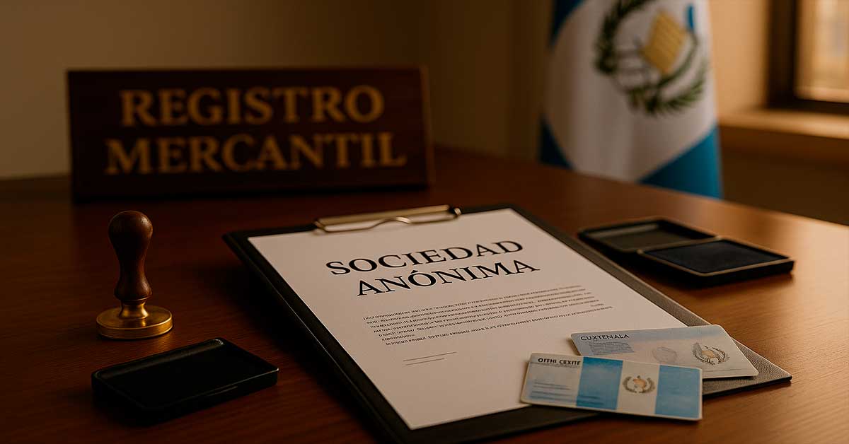 Sociedades en guatemala y registro mercantil