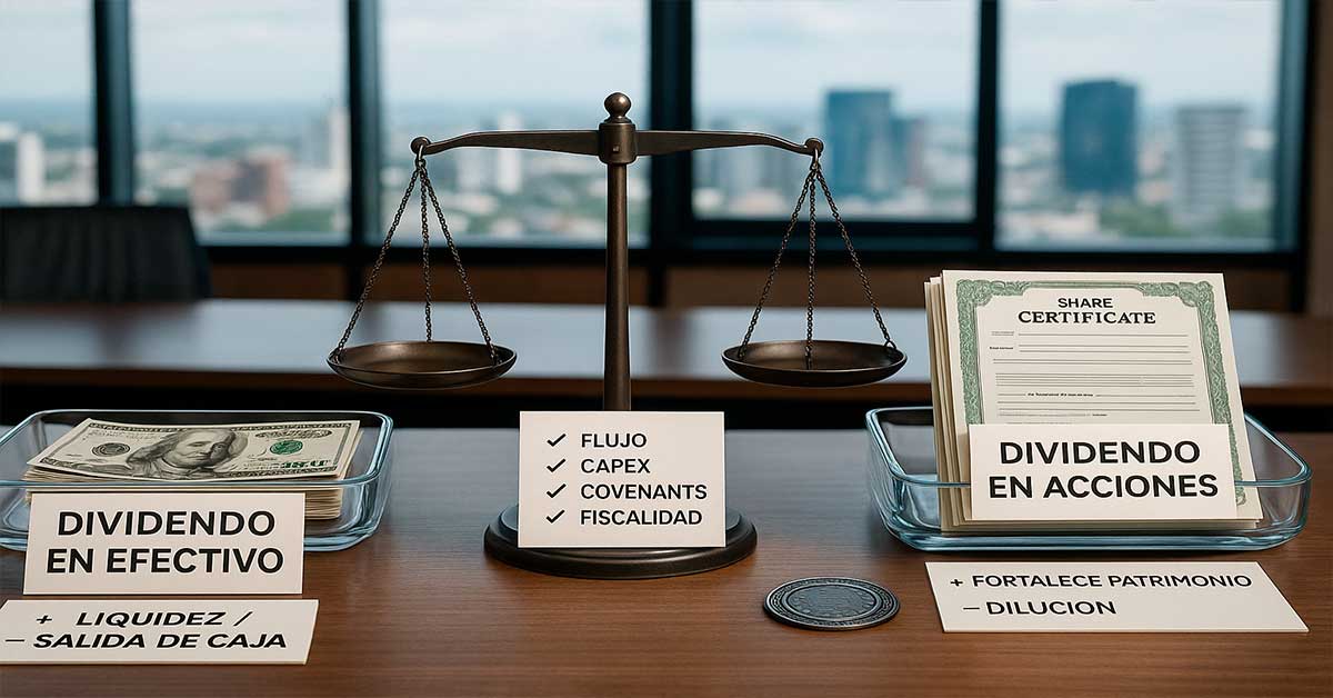 distrbucion de utilidades en una sociedad anonima efectivo o acciones